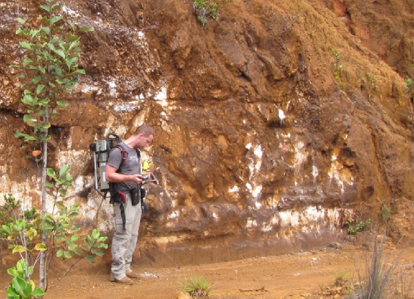 Brice sur le terrain en Nouvelle Calédonie
