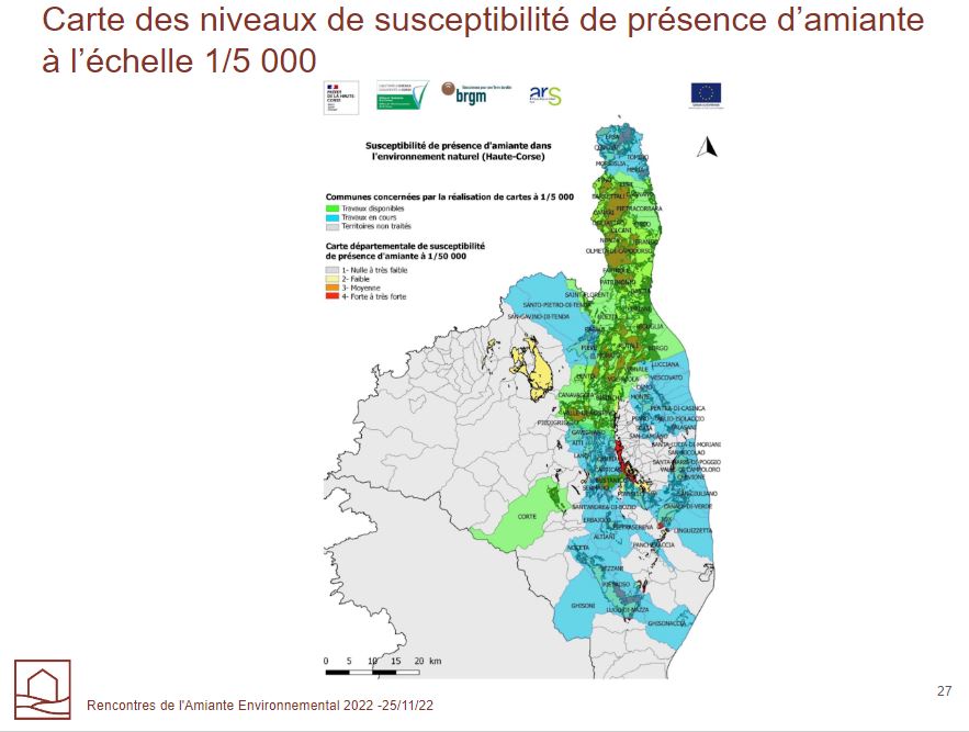 Couverture de la Haute-Corse par les cartes d'aléa 1/5000 BRGM